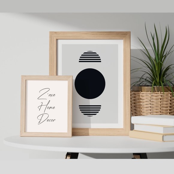 Modern Minimalist Abstract Geometric Wall Art Print Home Decor [No Frame] - Picture 5 of 7